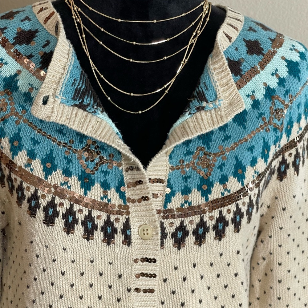 🔥SALE🔥DRESS BARN GRAMPA SWEATER SZ MED - Picture 4 of 9